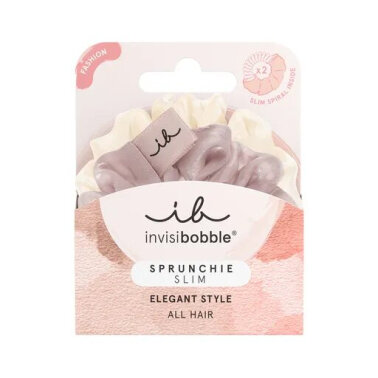 MON MOU Silk Slim Scrunchie Тонка шовкова резинка (фіолетова) &mdash; Фото 11