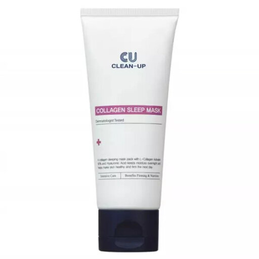 Cuskin Clean-Up Collagen Sleep Mask 70g Антивозрастная ночная маска с коллагеном
