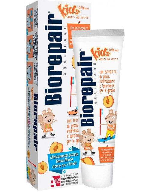 BIOREPAIR Kids 0-6 Рeach 50 ml Дитяча зубна паста "Веселе мишеня" персик