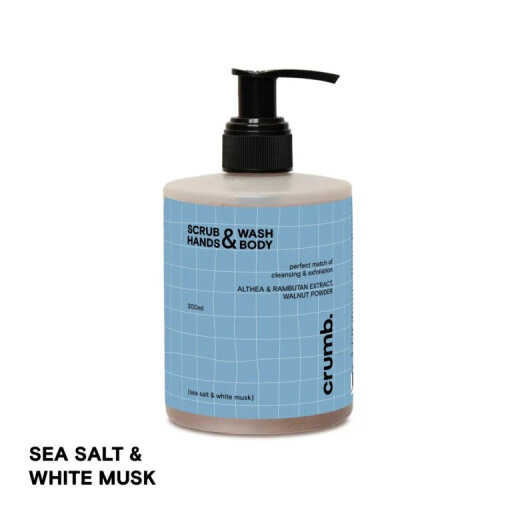Crumb Sea salt &amp; white musk 300ml Гель для душу зі скрабинками для рук та тіла