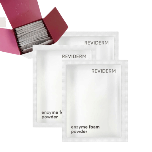 Reviderm Enzyme foam powder упаковка 20 шт 1g/1 саше Косметическая энзимная пудра с антибактериальным и абсорбирующим эффектом &mdash; Фото 1