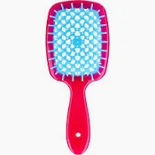 Щетка Janeke Small Superbrush The Original 86SP234FUX Малиновая/голубая