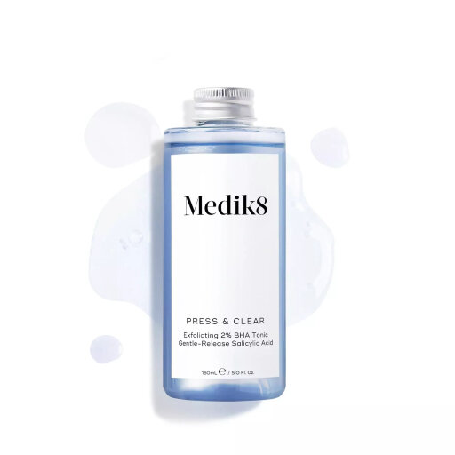 Medik8 Press &amp; Clear Refill 150 ml Відлущувальний ВНА-тонік з 2% інкапсульованою саліциловою кислотою (змінний флакон)